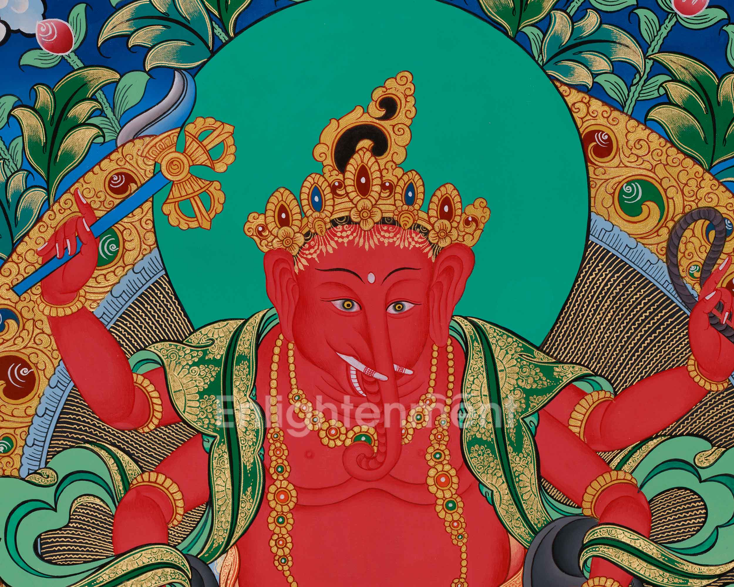 Divine Thangka Of Ganesh | The Remover of Obstacles | Spiritual Blessings