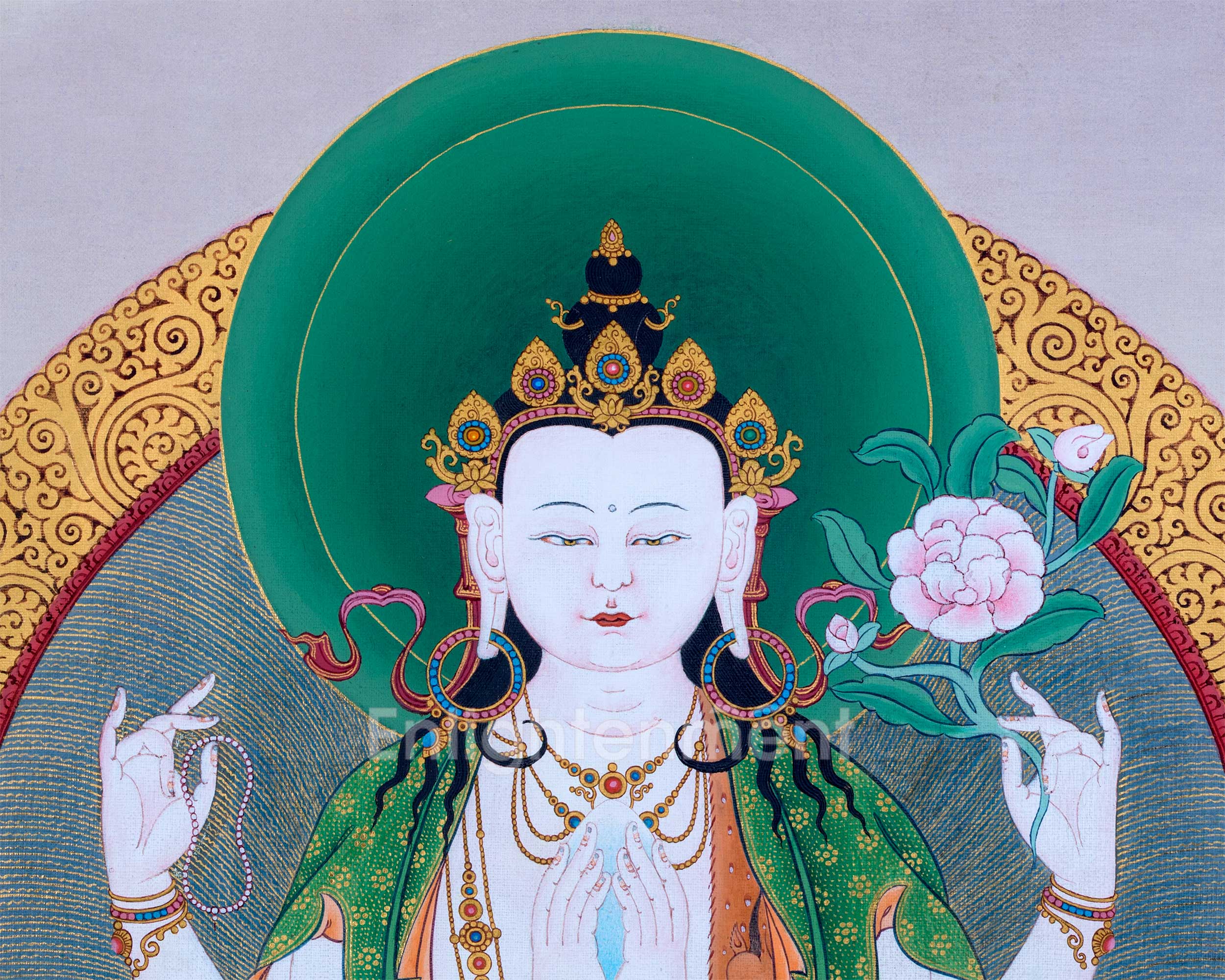 Unique Thangka of Chenresig