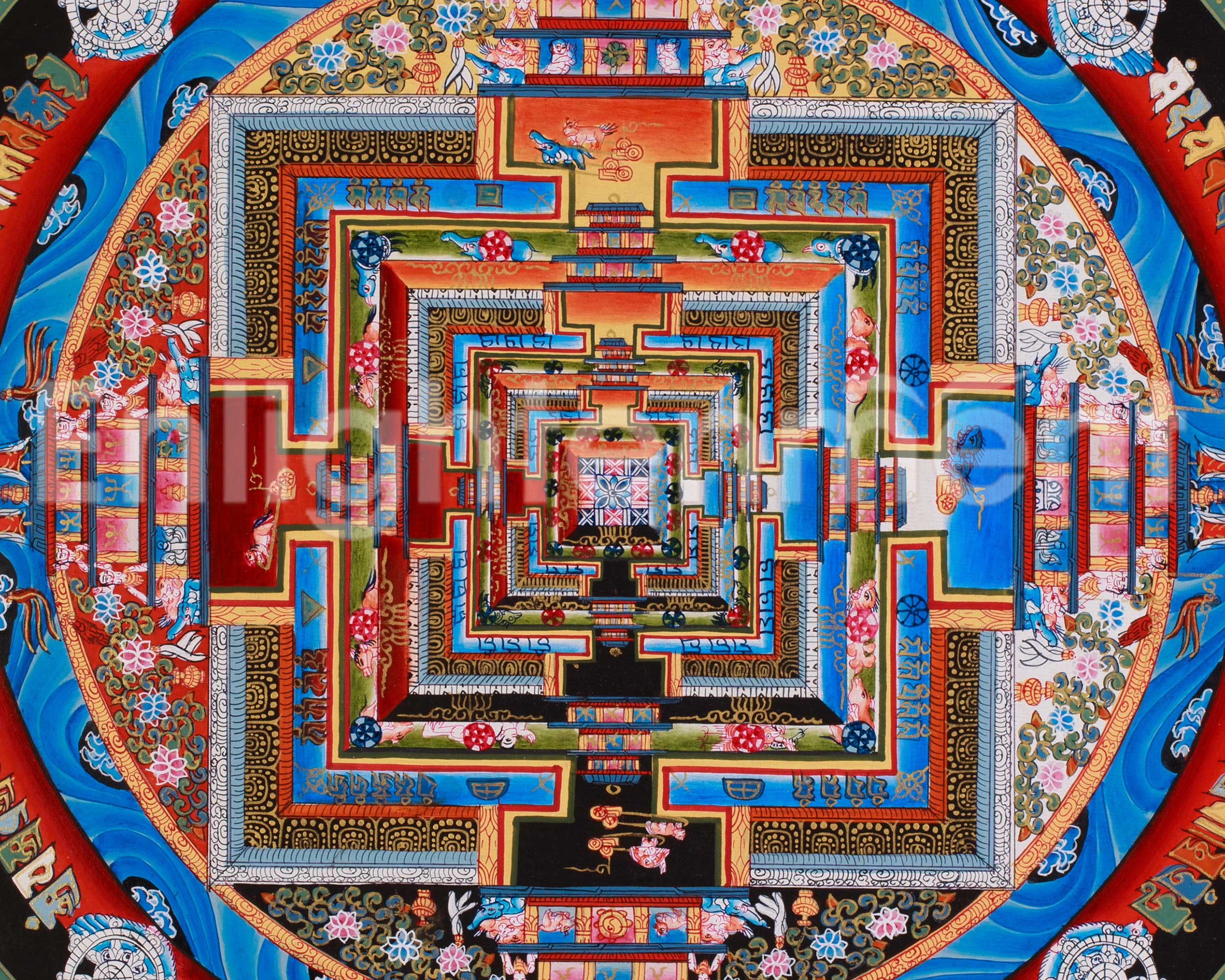 Kalachakra Mandala Thangka Art | Symbolizing Time and Universal Balance
