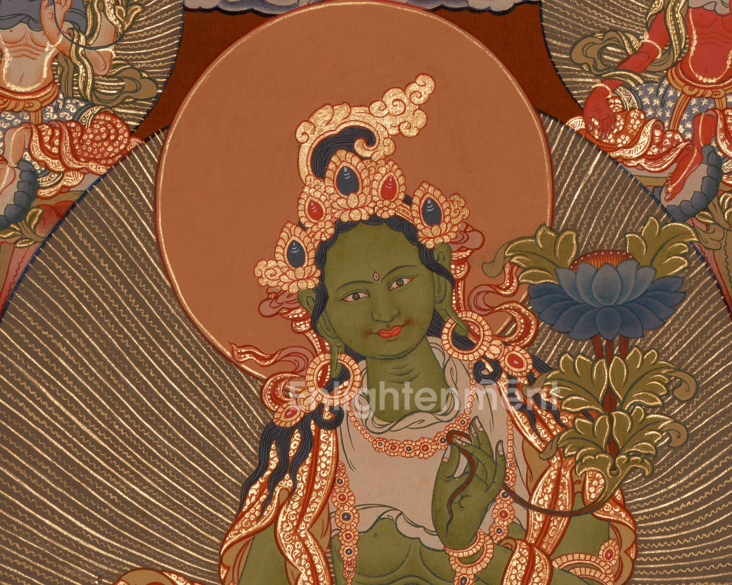 Twenty-One Tara Goddess Thangka | Manifestation of Tara