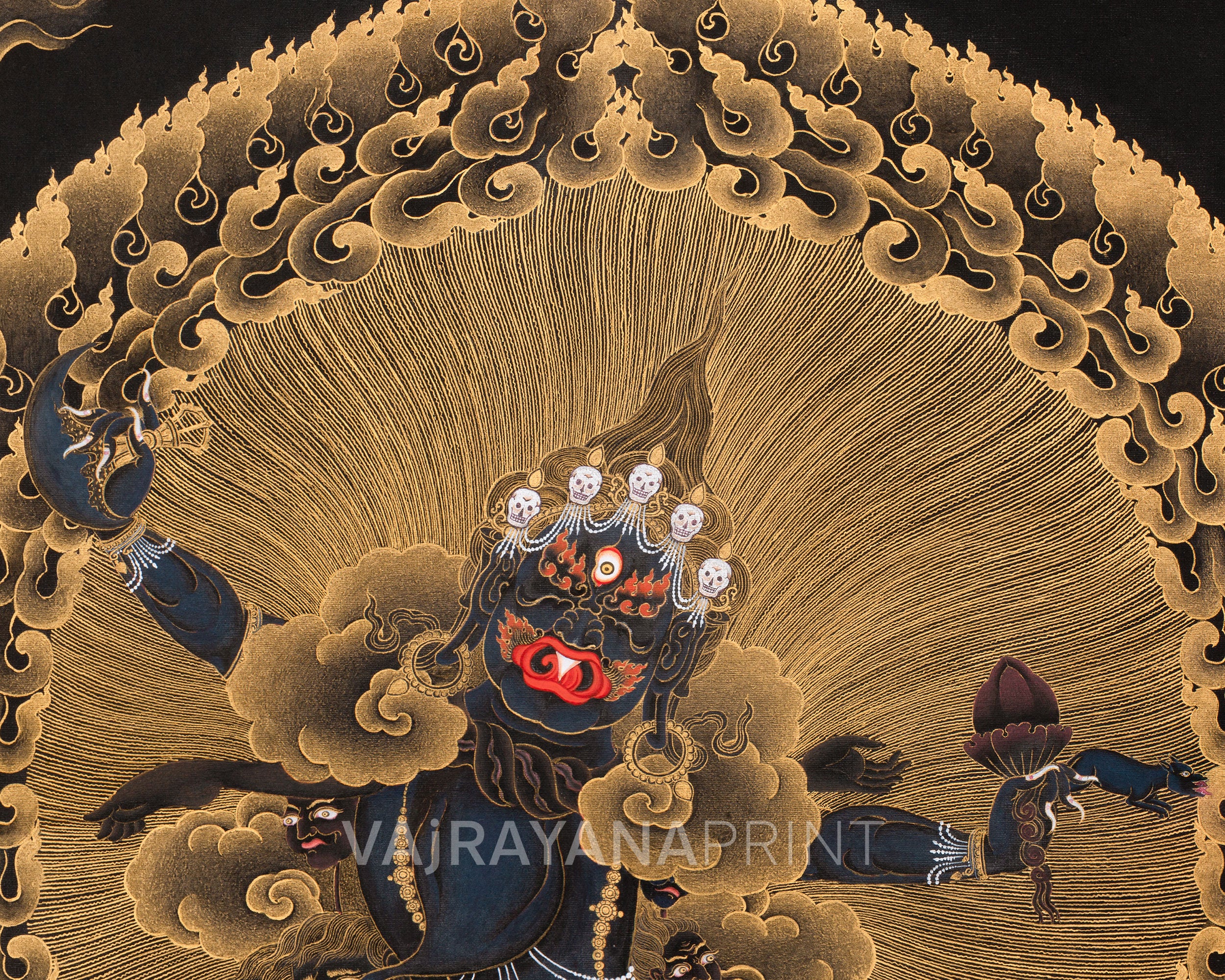 Fierce Ekajati Thangka Print | Goddess of Protection and Fearlessness