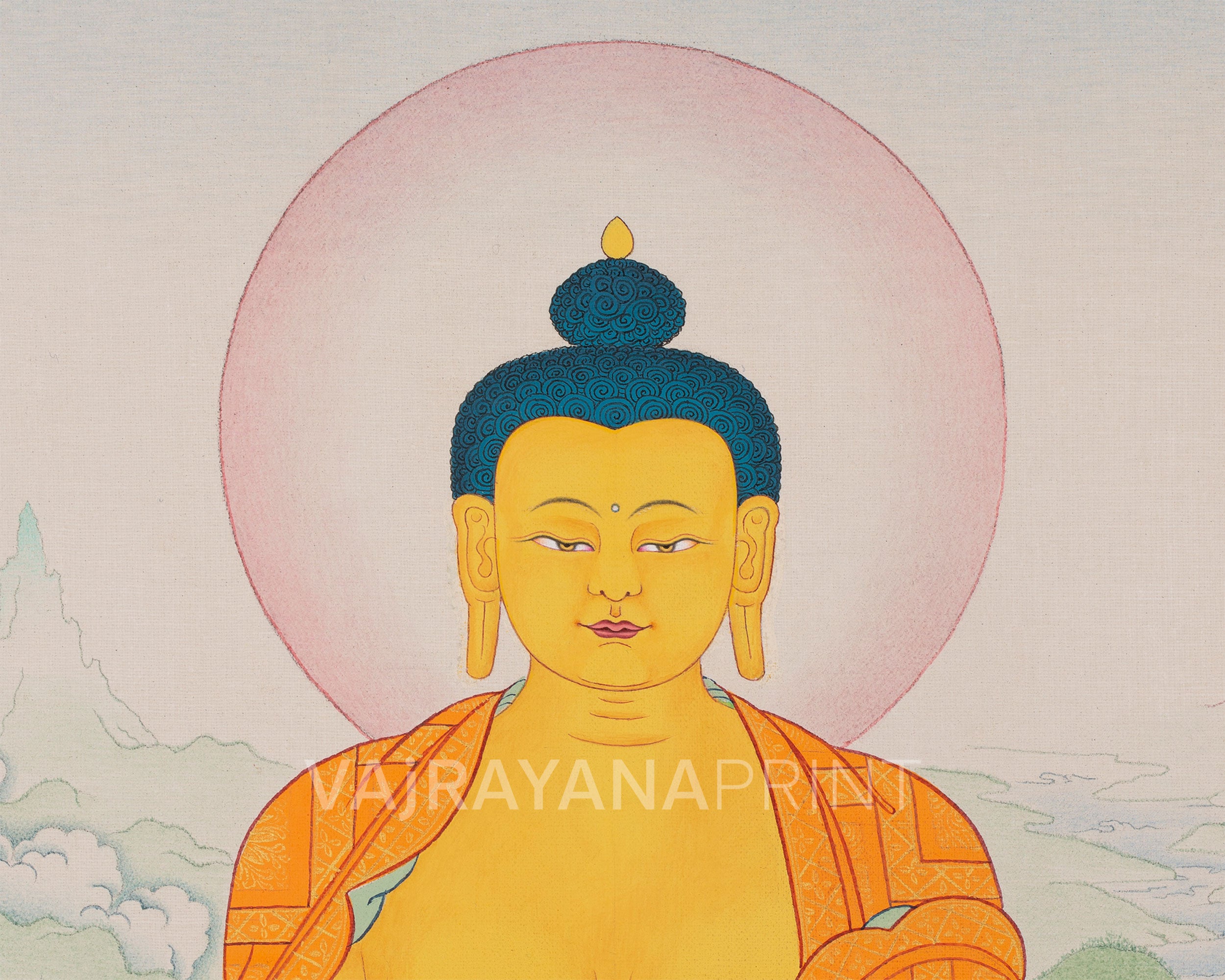 High-Quality Shakyamuni Buddha Print | Historical Buddha of Enlightenment
