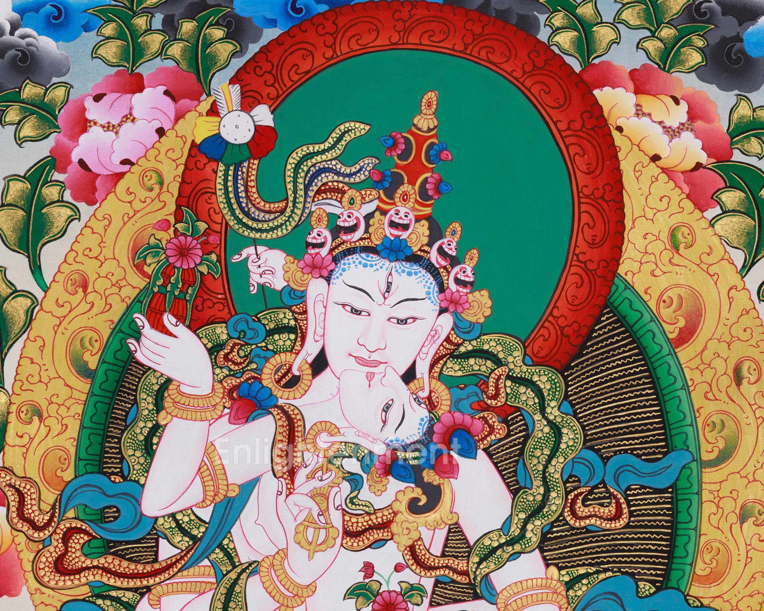 Tsokye Tuktik Thangka | The Divine Teachings of Compassion and Wisdom