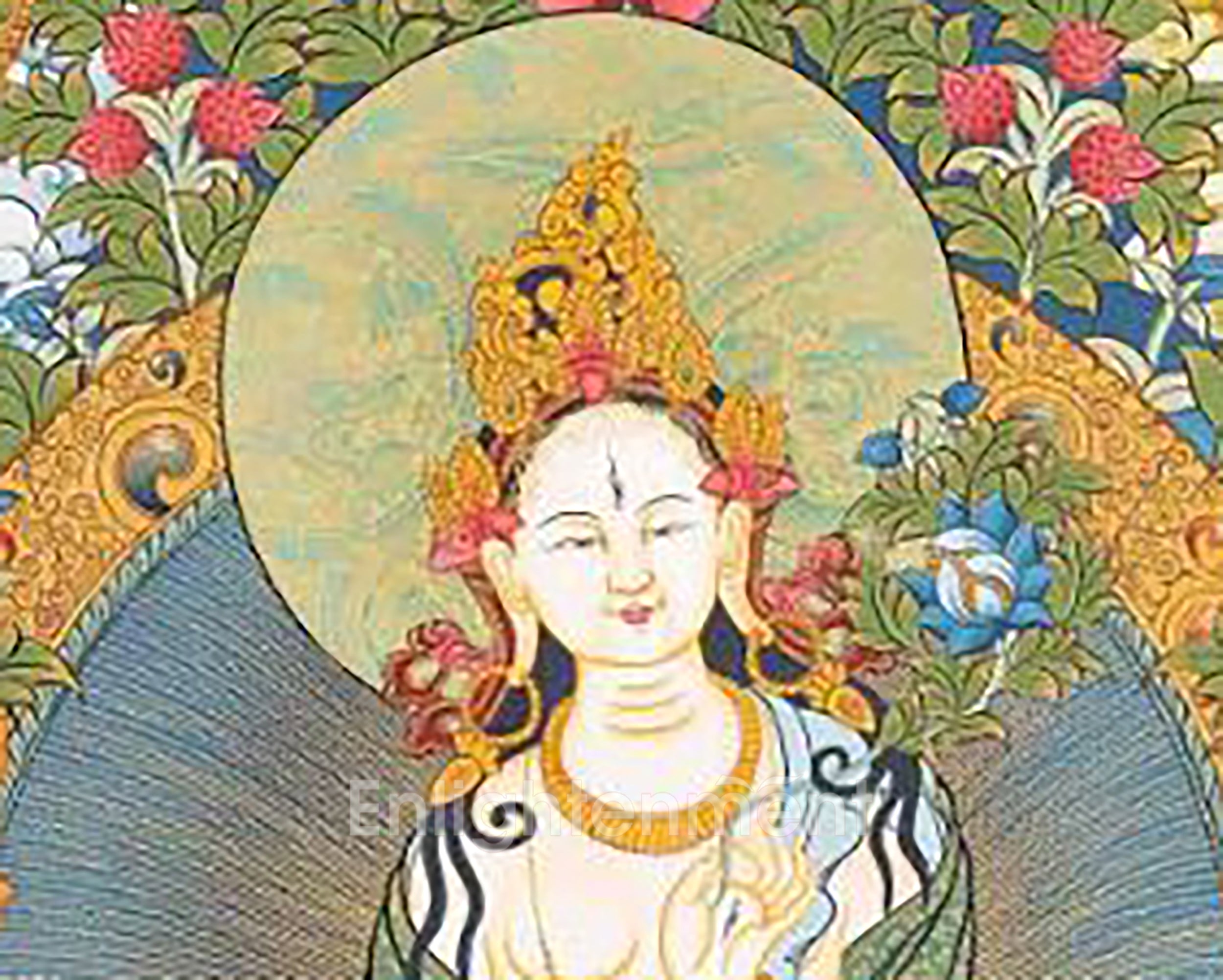 Thangka of White Tara | Healing and Longevity Sacred Art