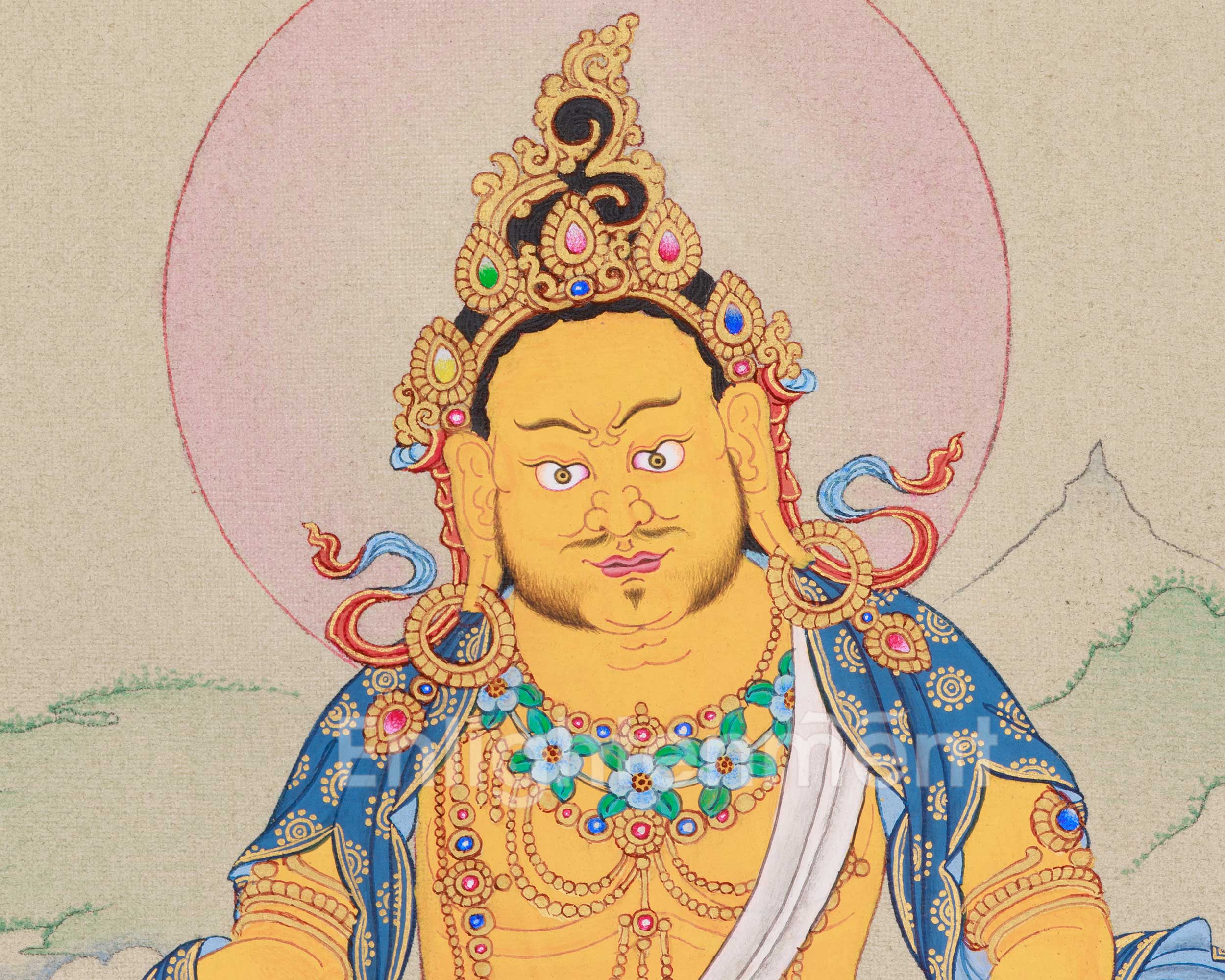 Prosperity Dzambhala Thangka | Buddha of Wealth and Abundance