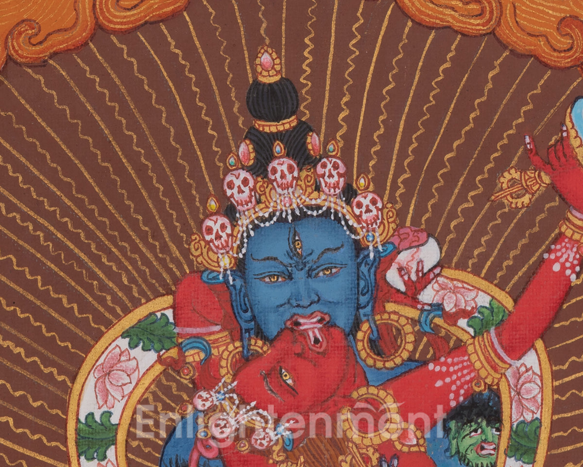 Chakrasamvara Sacred Thangka | The Supreme Union Of Wisdom And Compassion