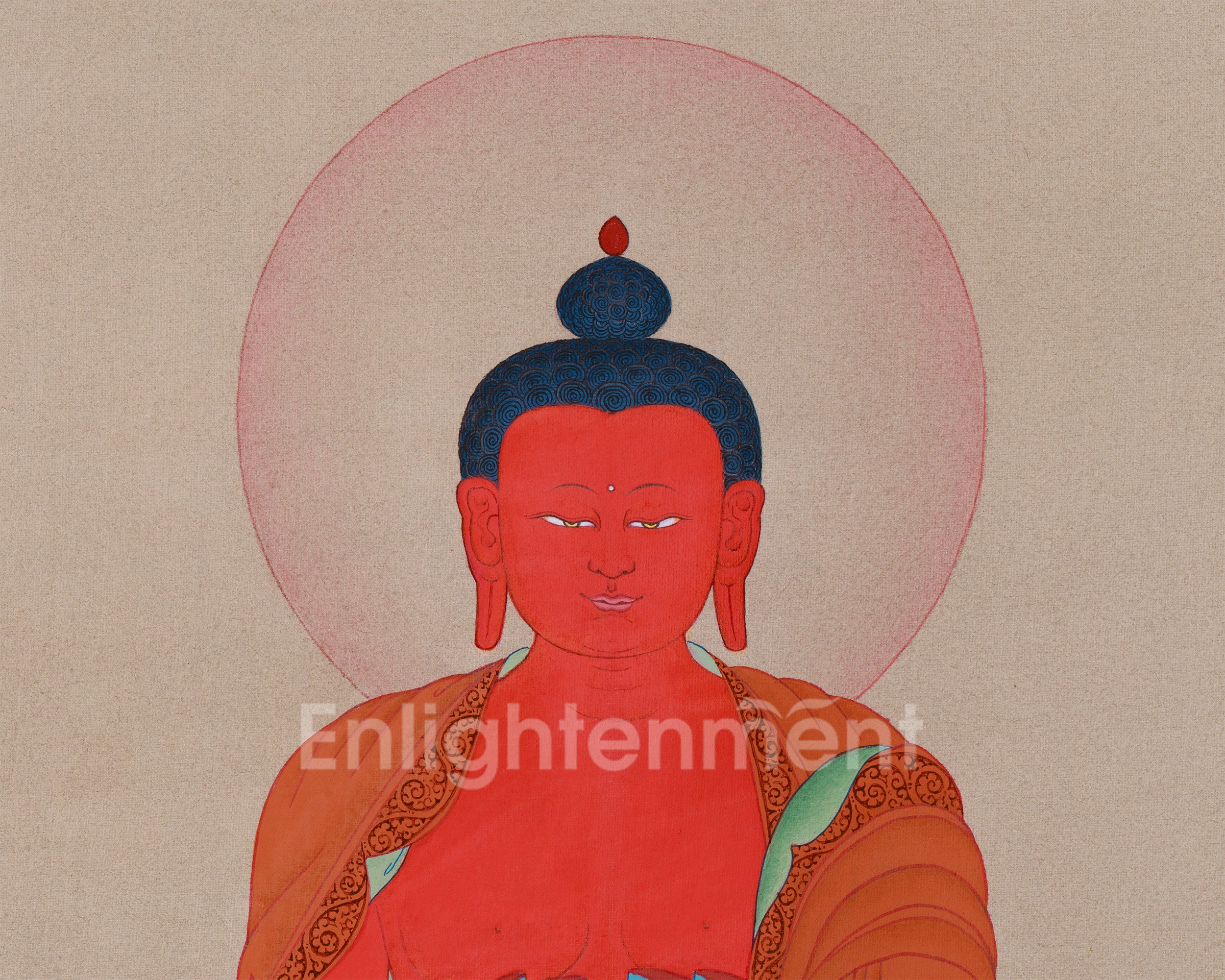 Tibetan Amitabha Buddha Painting | Symbol of Enlightenment and Pure Land Bliss