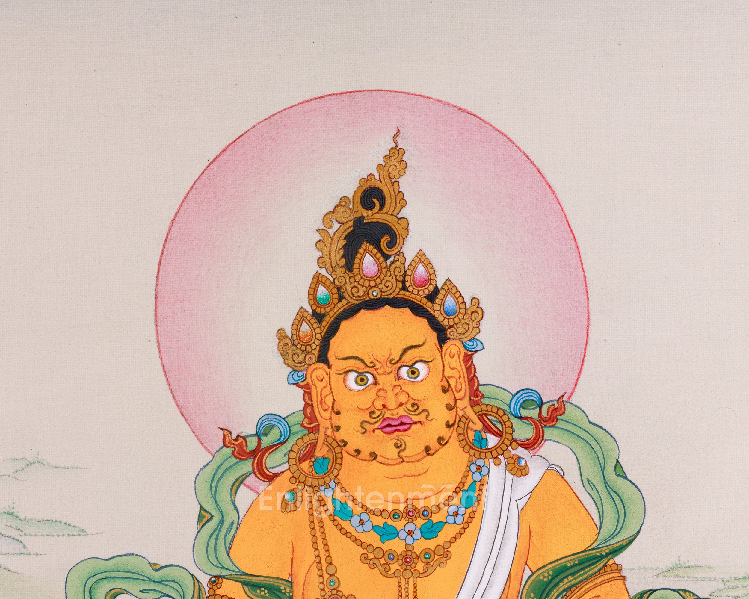 Dzambhala Jewels Deity Art Thangka