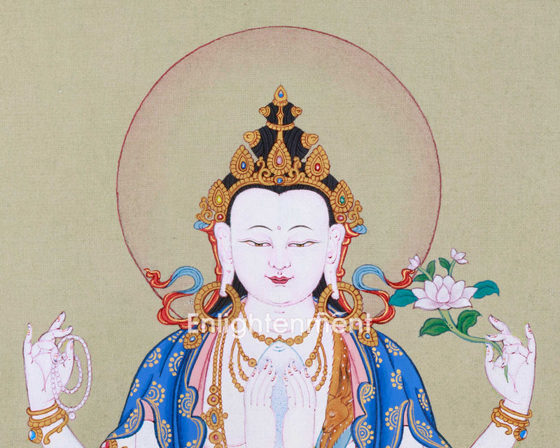 Small Thangka of Bodhisattva Avalokiteshvara