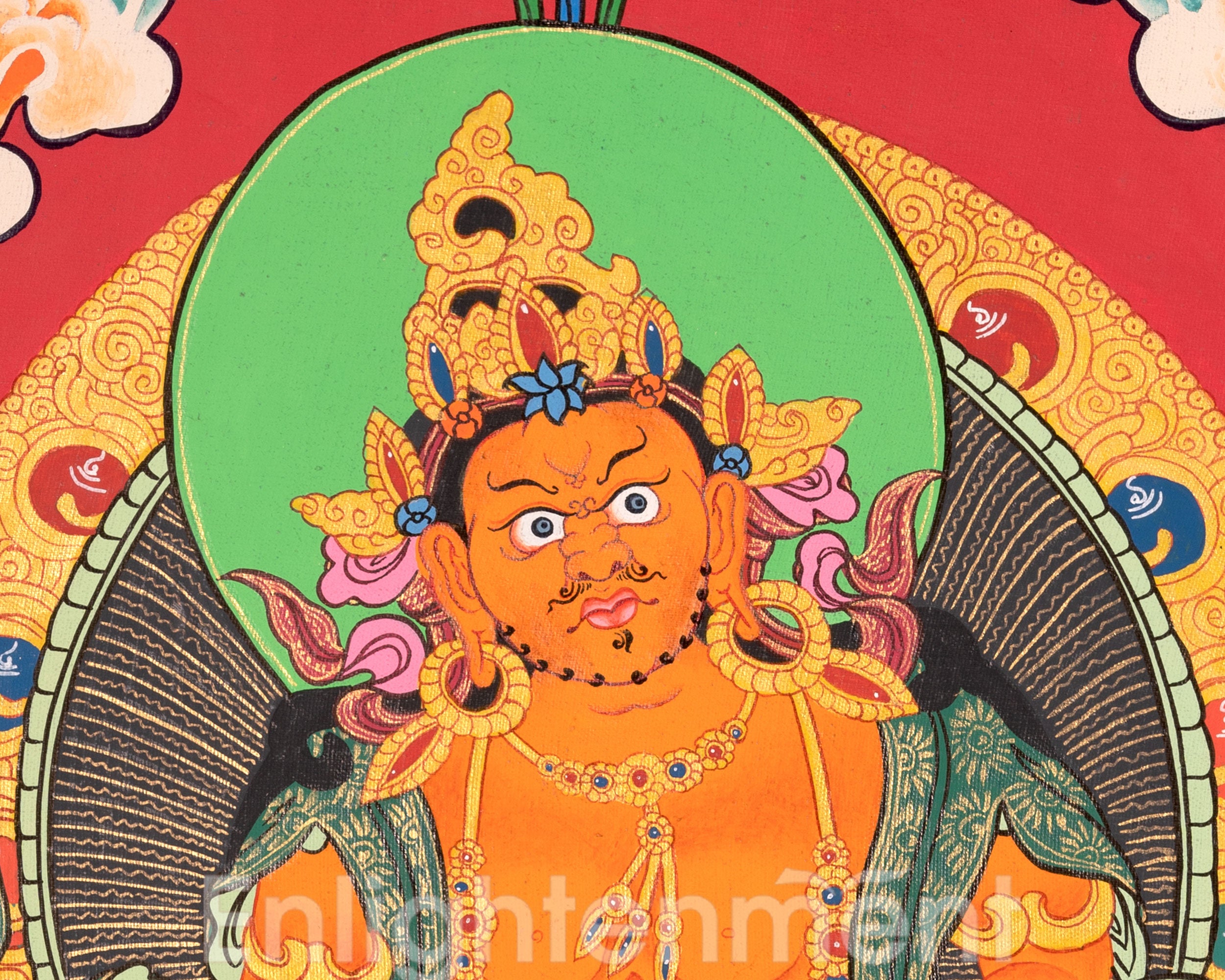 Wealth Buddha Dzambhala | Thangka for Prosperity and Abundance
