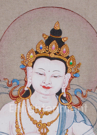 Primordial Buddha Vajrasattva | Mini Thangka of Healing and Purification