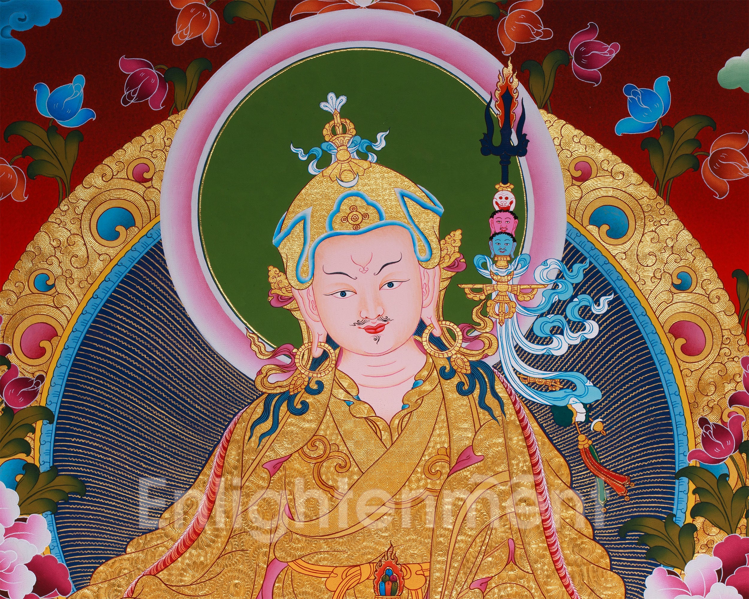 Tantric Guru Padmasambhava Thangka | Lotus-Born Master