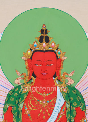 Amitayus with White Tara and Namgyalma Thangka