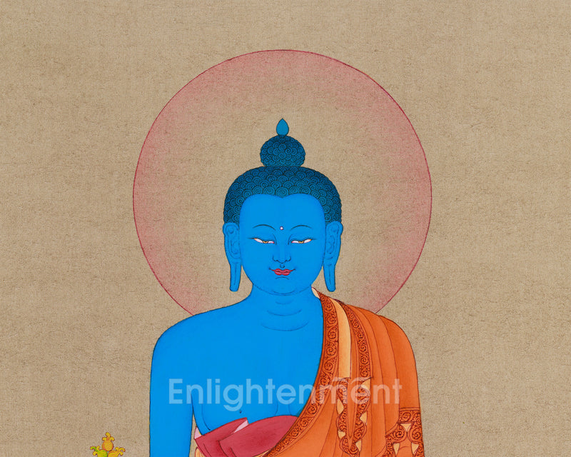 Supreme Healer Bhaisajyaguru Thangka | A Beacon of Health and Spiritual Enlightenment