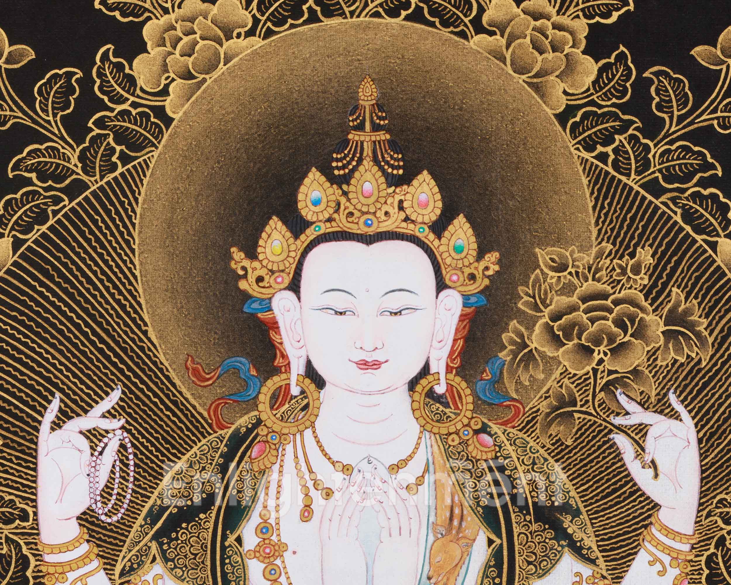 Four-Armed Chenrezig Bodhisattva | Avalokiteshvara, Lord of Infinite Mercy