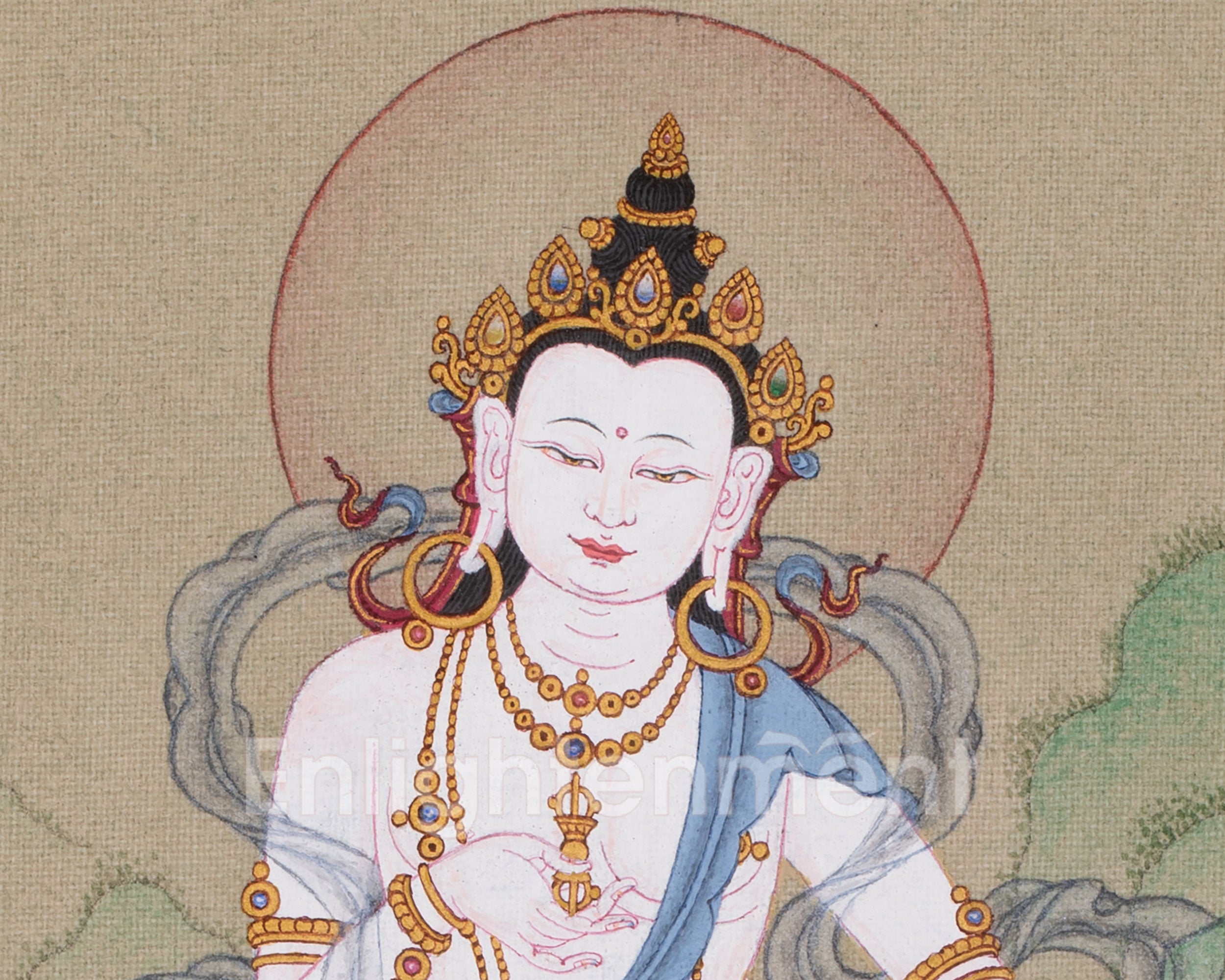 Vajrasattva, Deity of Purification  | Thangka for Spiritual Transformation