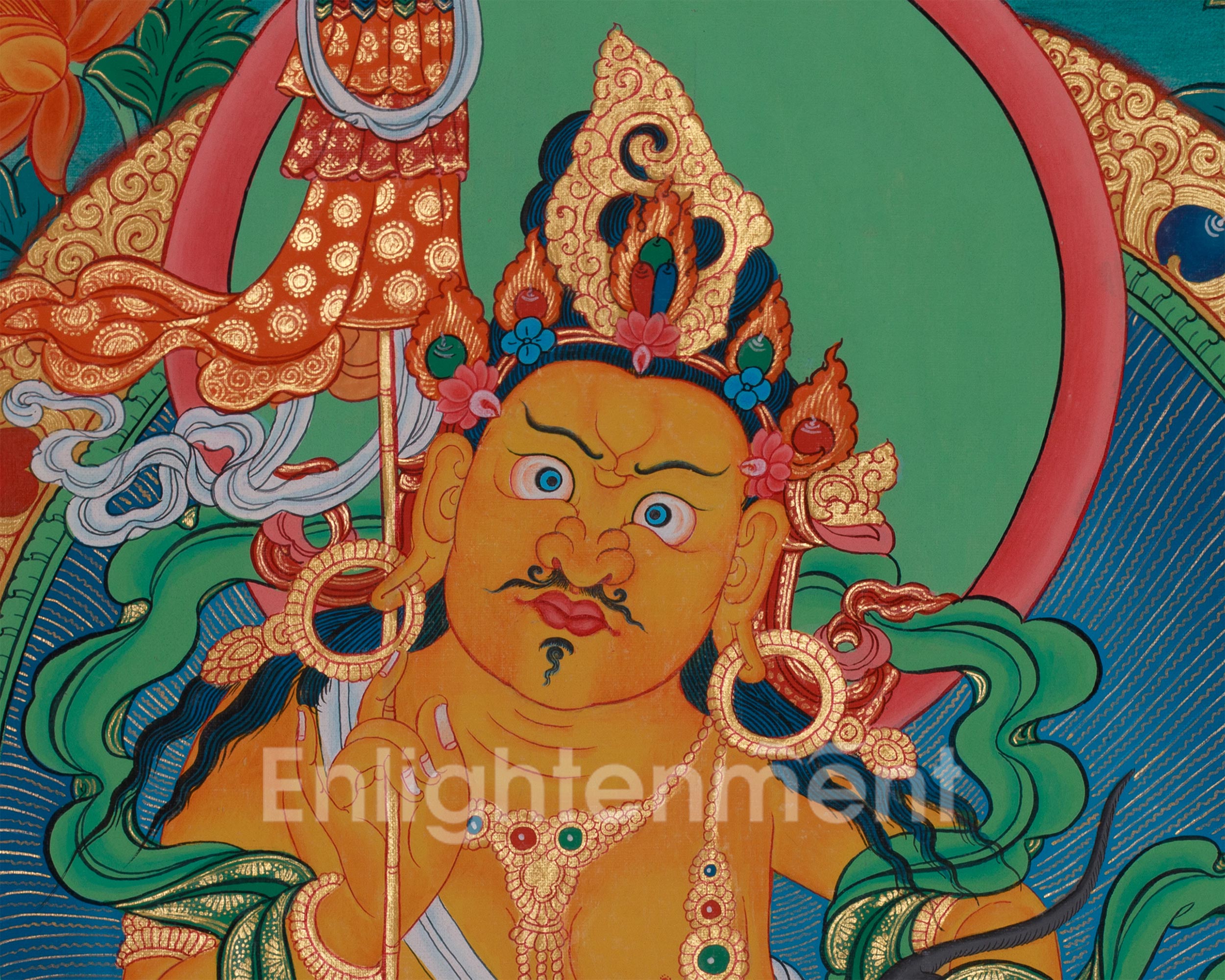 Tibetan Namtoshe Thangka | Wealth Deity of Abundance and Protection