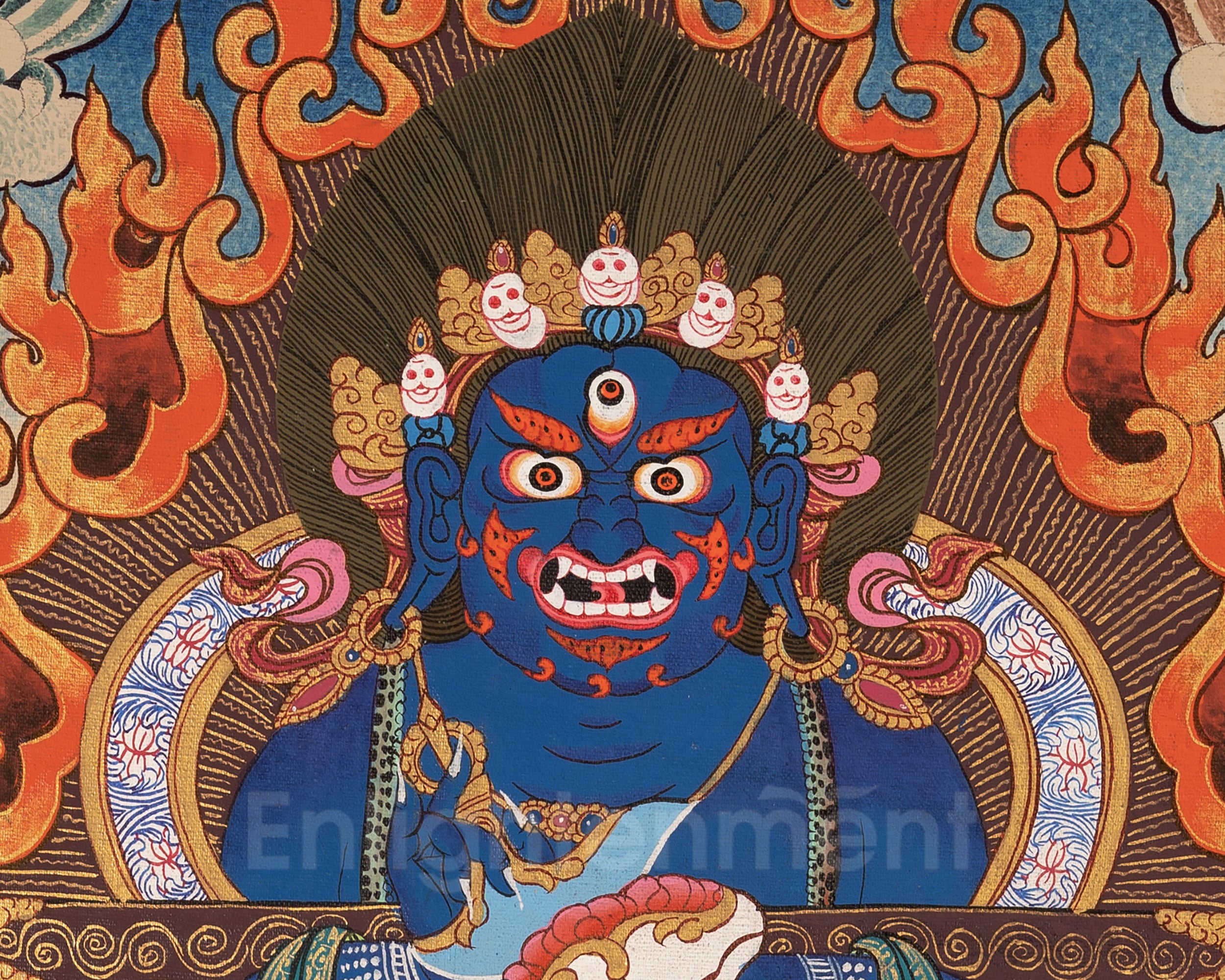 Wrathful Deity, Mahakala Artwork | Protector and Guardian of Wisdom
