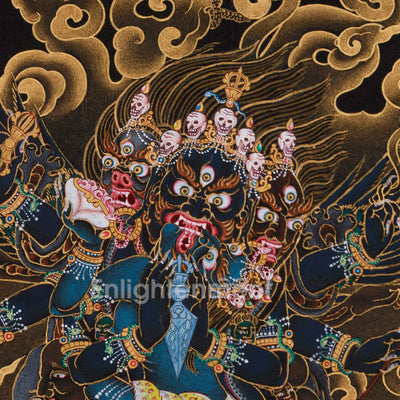Wrathful Vajrakilaya Thangka | Transmutation of Negativity