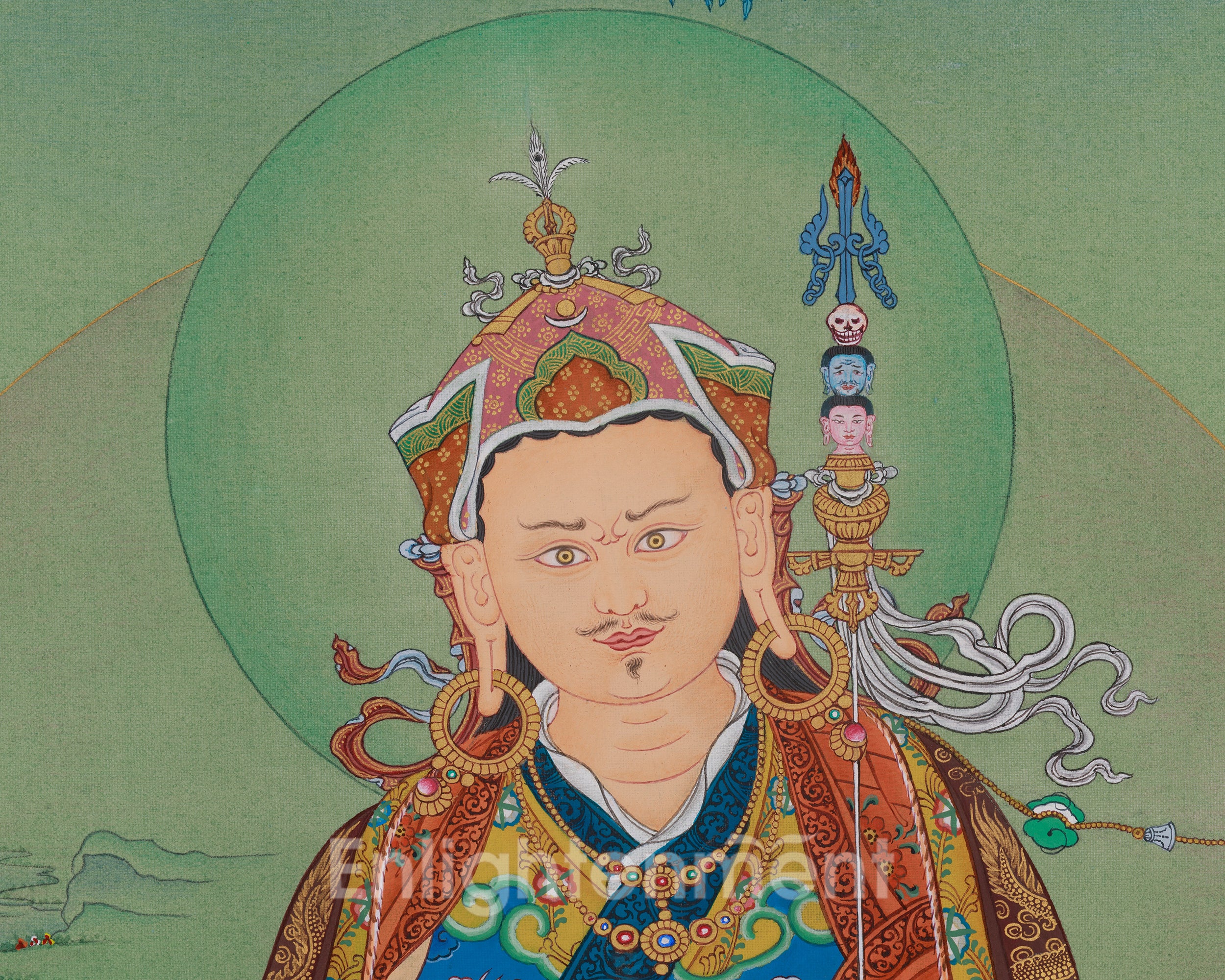 Buddhist Guru Rinpoche Artwork | Spiritual Transformation | Sacred Art