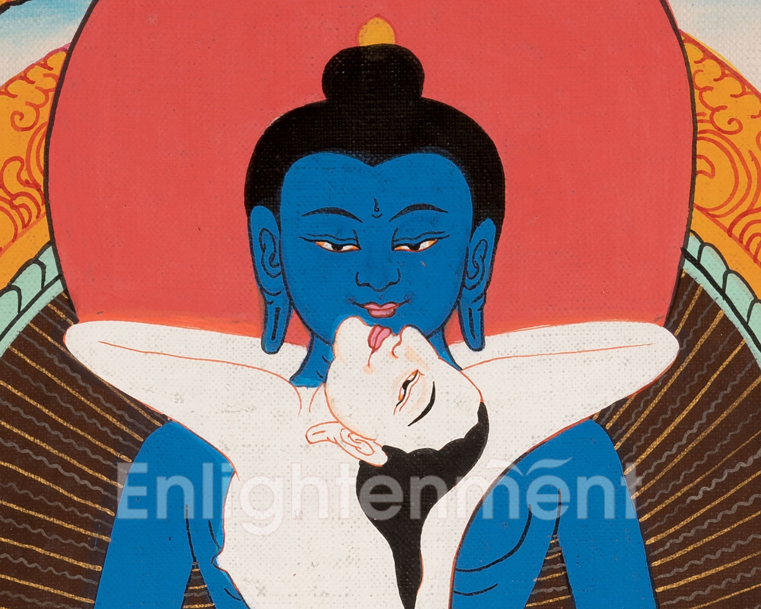 Sacred Samantabhadra Thangka | Primordial Buddha of Wisdom
