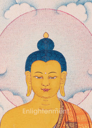 Siddhartha Gautama Art | Hand-Painted Shakyamuni Buddha Thangka | Buddhist Wall Decors