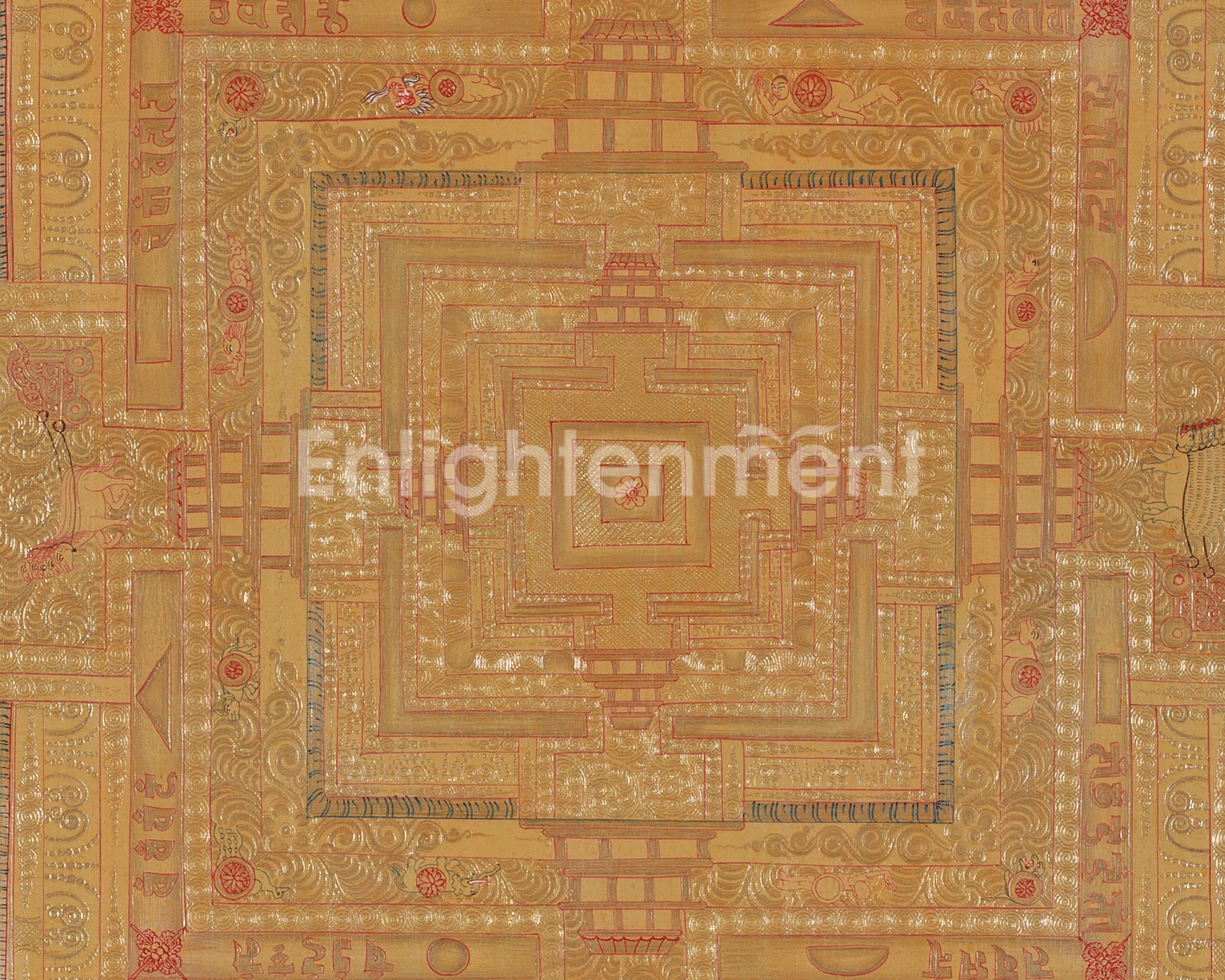 Spiritual Buddhist Kalachakra Mandala | Meditation, Harmony, and Enlightened Wisdom