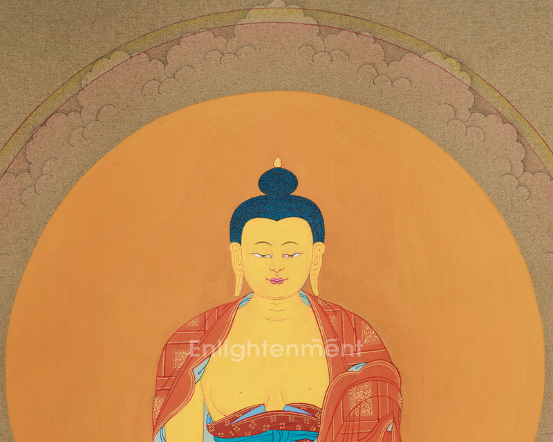 Buddha-Shakyamuni & His Disciples, Karma Gadri Thangka