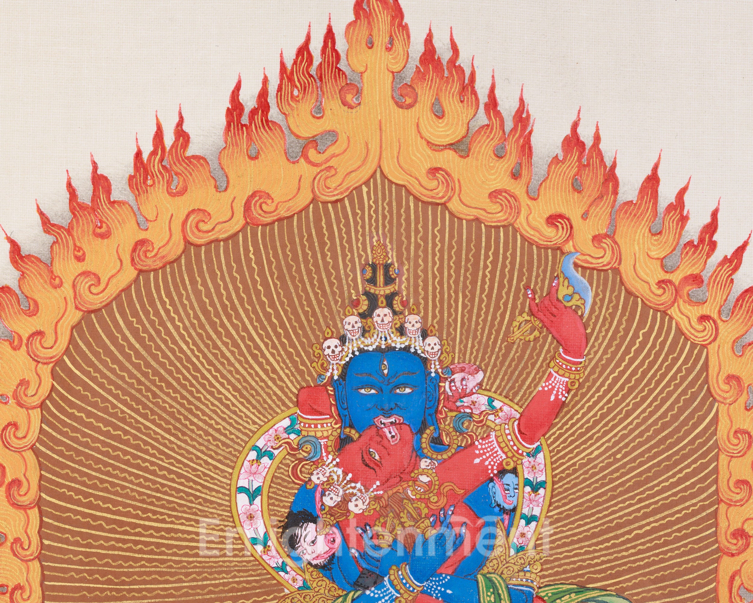 Yidam Chakrasamvara Thangka | Union of Wisdom and Bliss | Vajrayana Buddhism