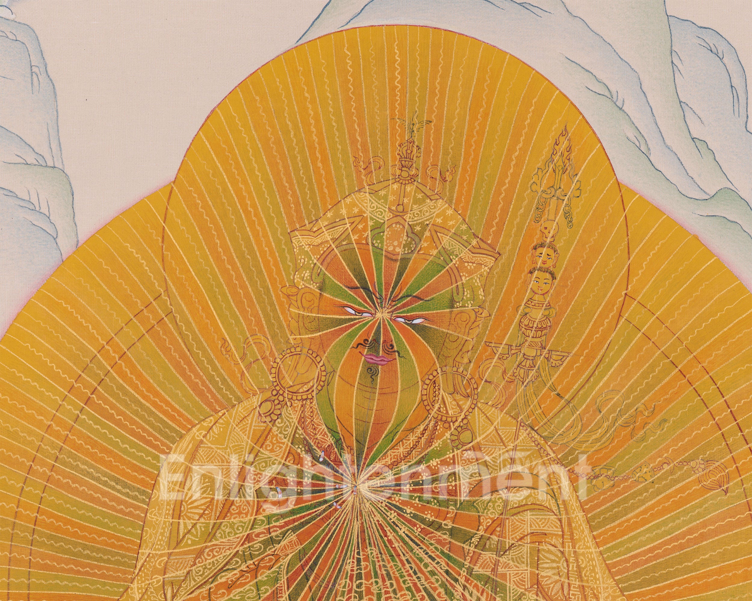 Precious Guru Padmasambhava Artwork | Rinpoche In Rainbow Body Form