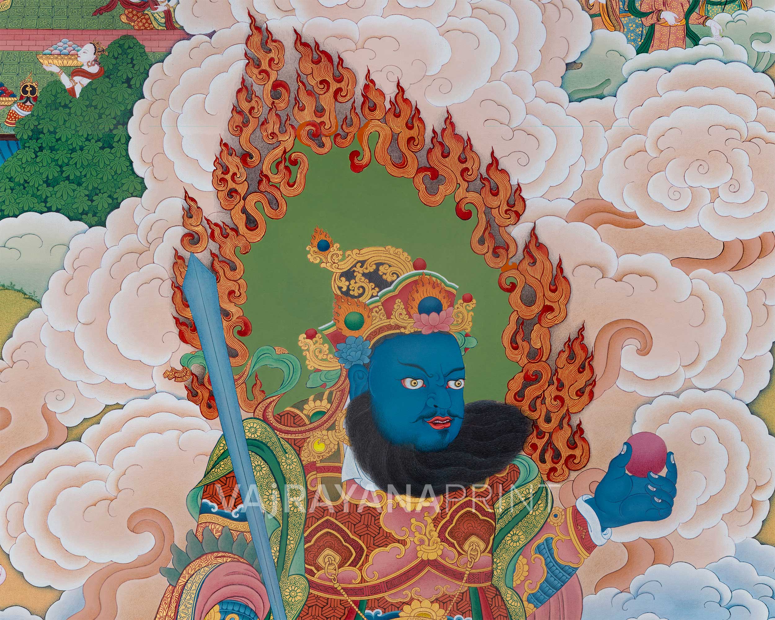 The Mighty Virudhaka, King of the South | Protector of the Southern Realm