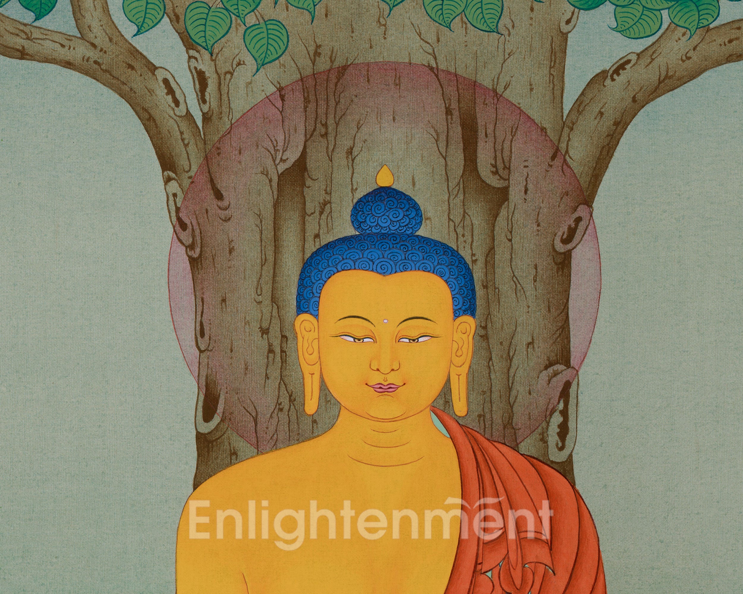 Namo Buddha Shakyamuni, Meditation Artwork | The Enlightened One in Divine Splendor