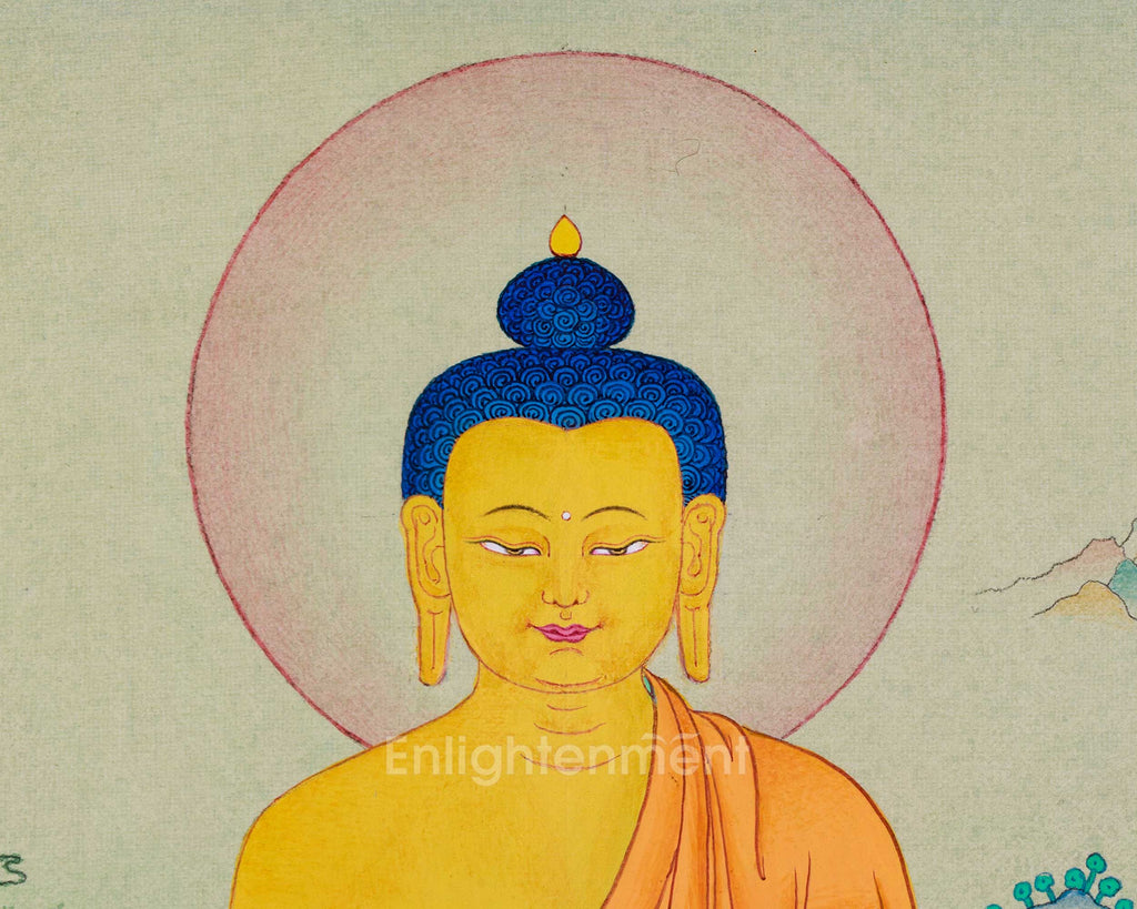 Buddha Shakyamuni for Meditation Thangka