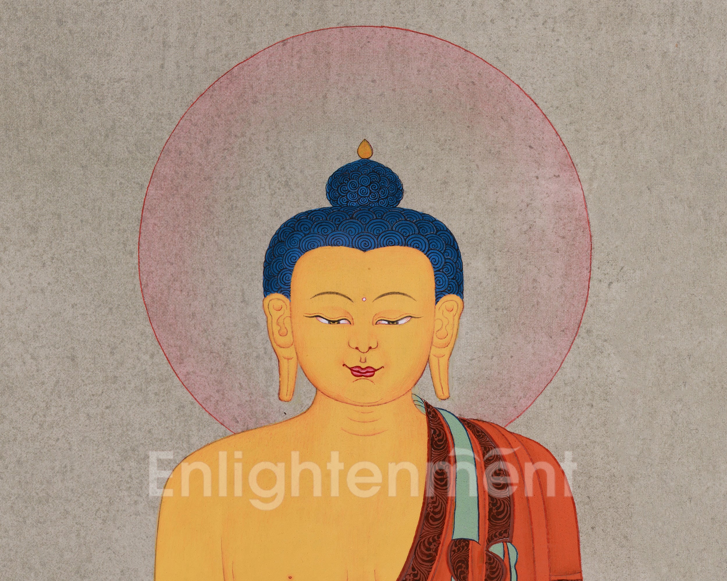 Tibetan Shakyamuni Thangka | The Historical Buddha’s Enlightenment