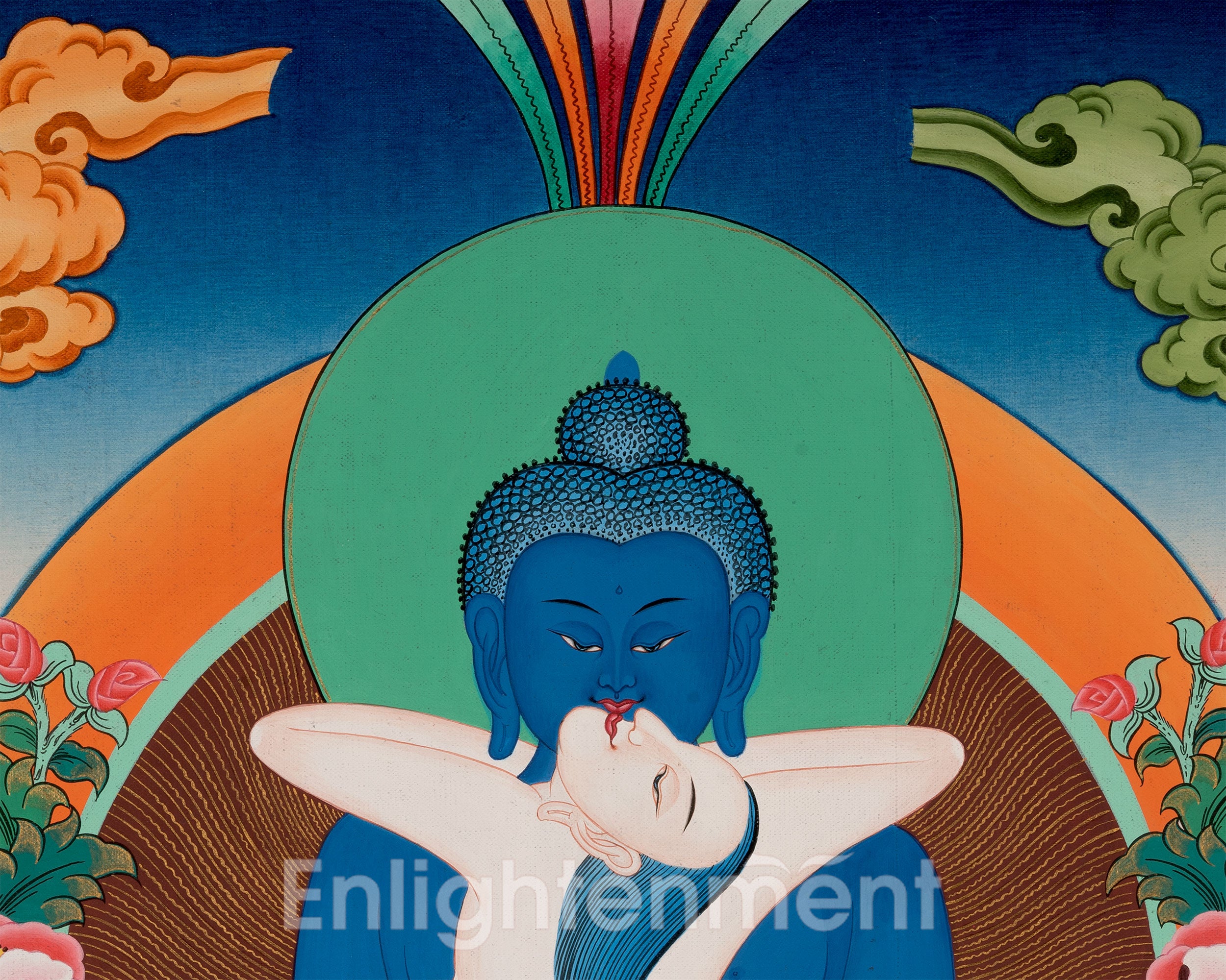 Yab Yum Buddha Thangka | Samantabhadra | Buddhist Artwork