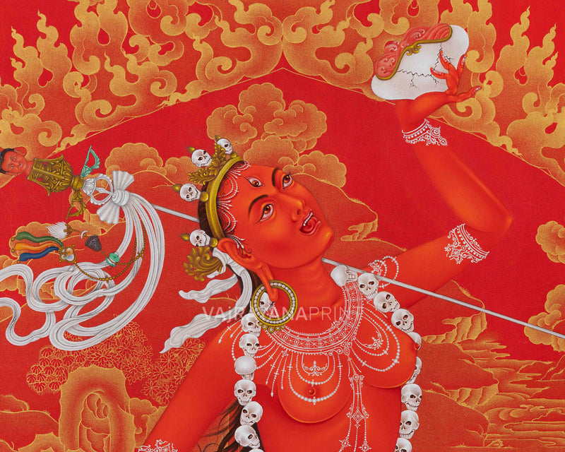 Vajrayogini Thangka Print | Ugra Tara | The Wisdom Dakini