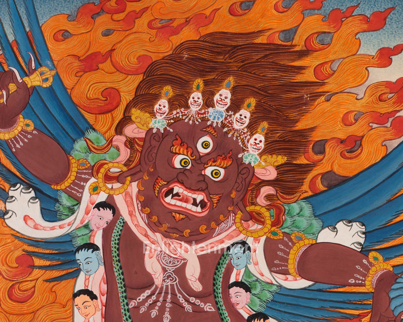 Vajrakilaya, Wrathful Yidam Thangka | Power and Transformation