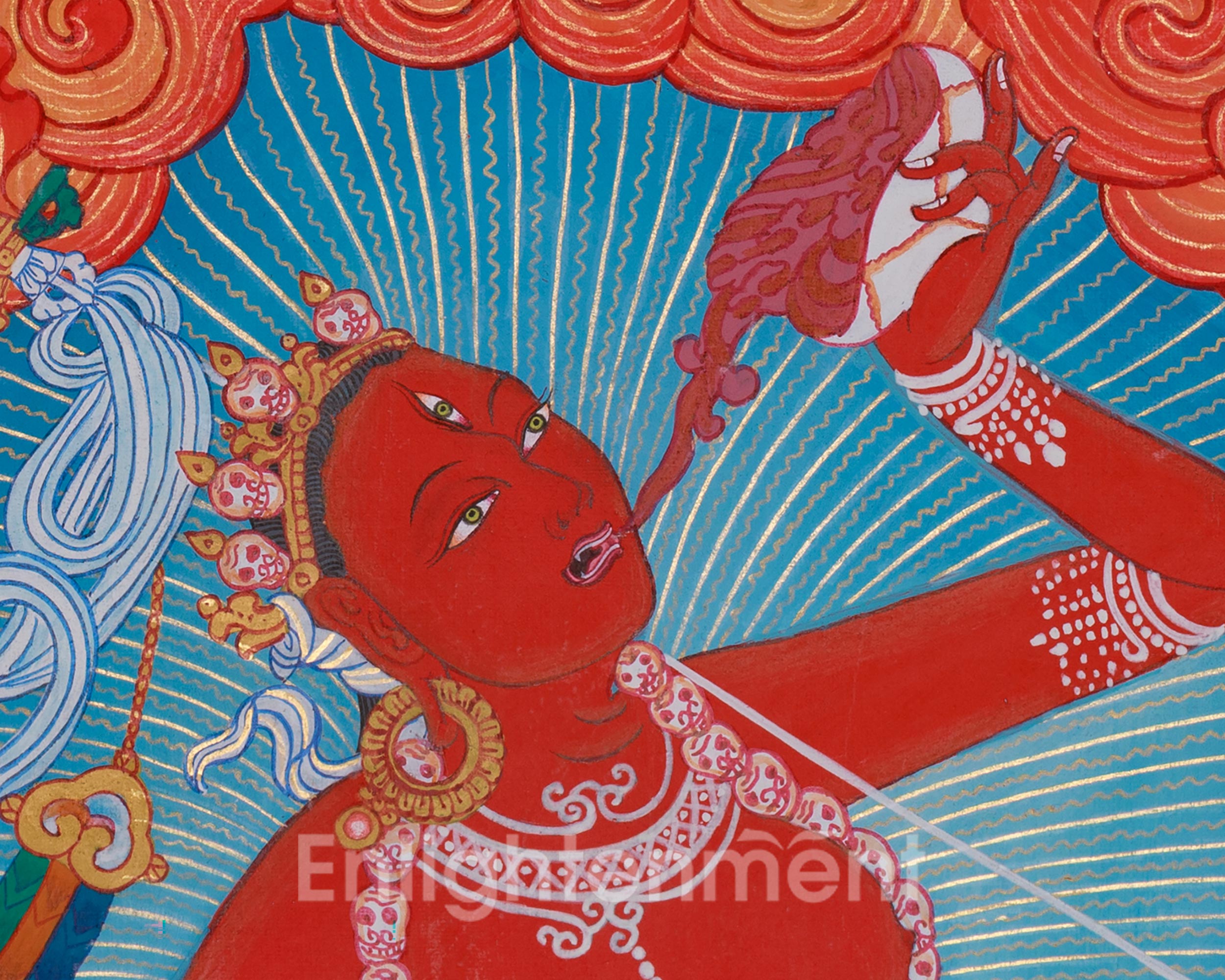 Vajrayogini Buddhist Thangka | Dakini of Tantric Buddhism | Wisdom Deity
