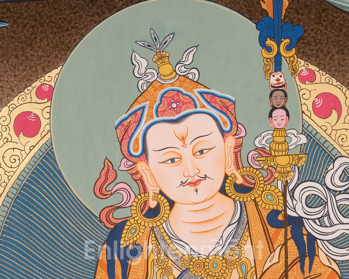 Padmasambhava Guru Rinpoche | Tibetan Thangka | Wall Decors