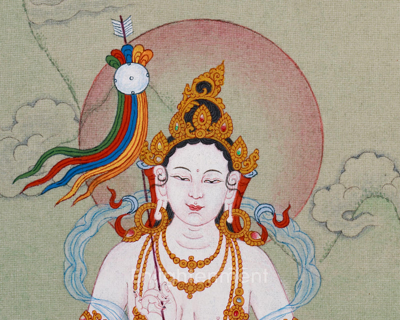 Mandarava Dakini Thangka | Spiritual Consort of Guru Padmasambhava