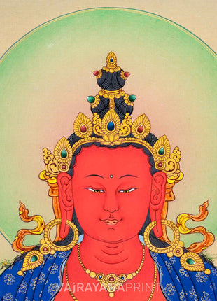 Amitayus, Buddha of Long Life Canvas Print | Buddha of Longevity Unveiled |  High-Quality Buddha Print From Nepal