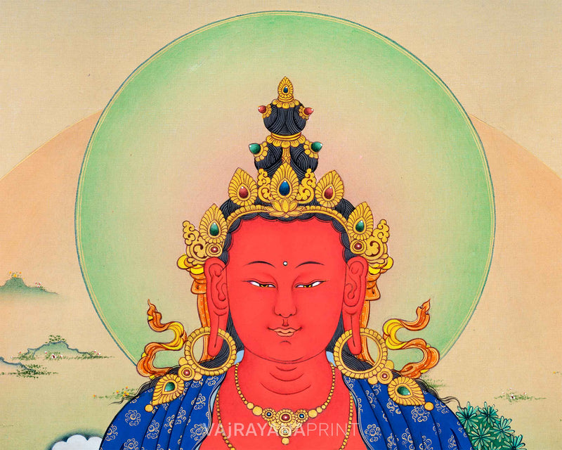 Amitayus, Buddha of Long Life Canvas Print | Buddha of Longevity Unveiled |  High-Quality Buddha Print From Nepal