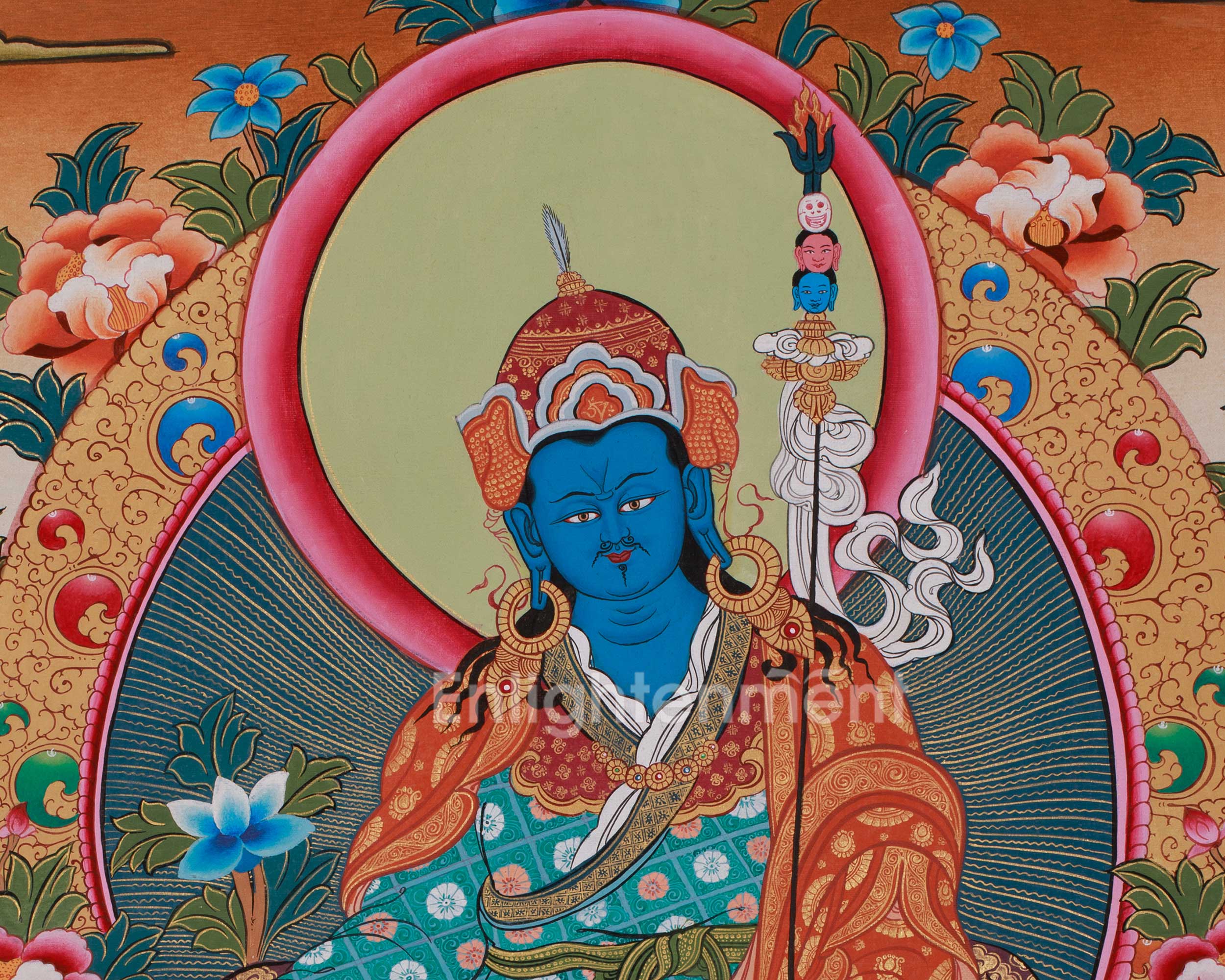 Tibetan Thangka of Guru Urgen Menla | Form of Guru Rinpoche Thangka