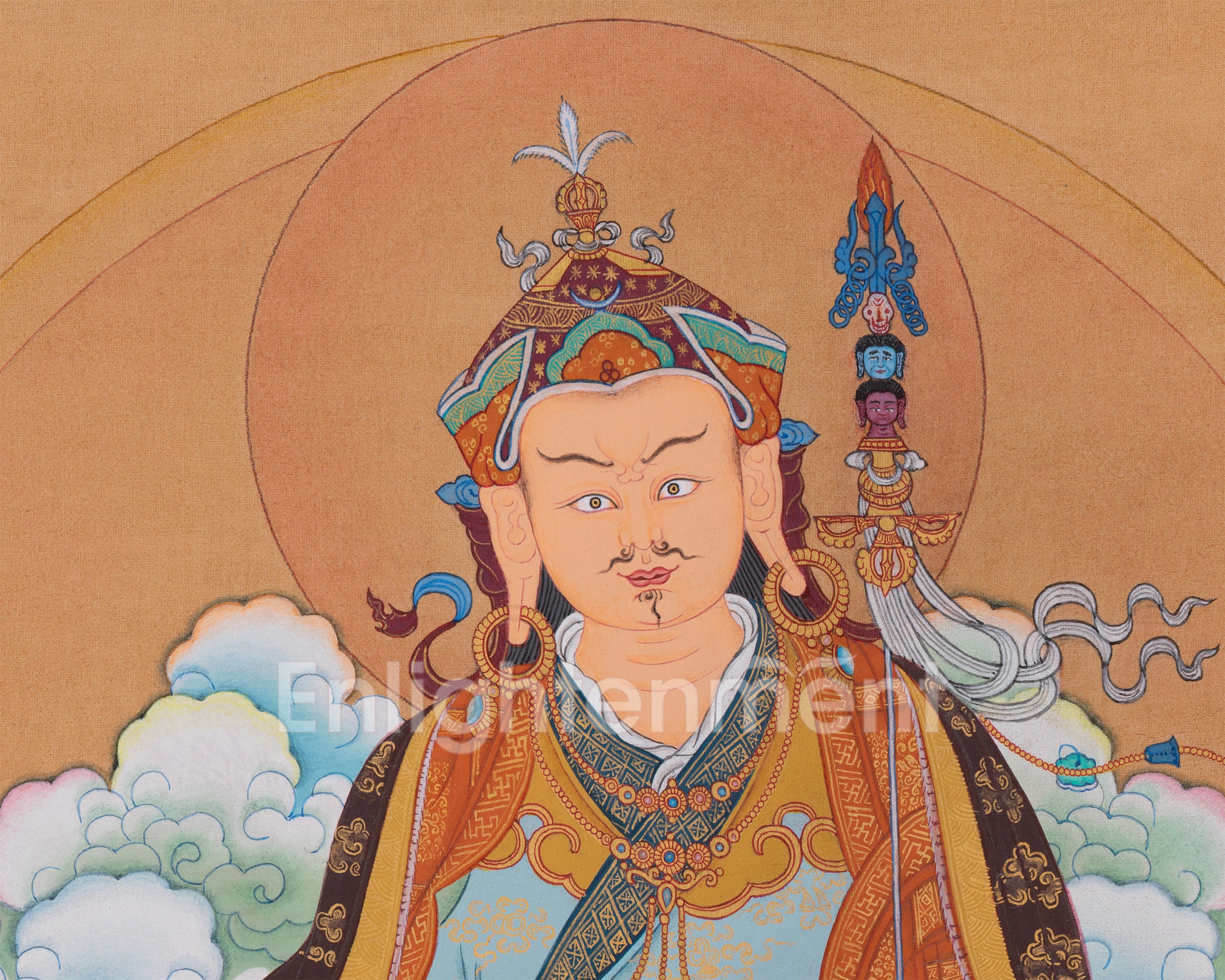 Tantric Guru Padmasambhava Thangka | Sacred Symbol of Wisdom and Transformation