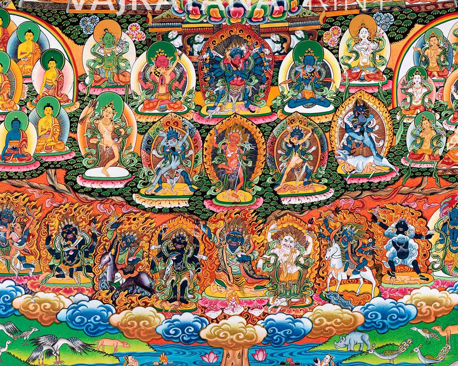 Mother White Tara Canvas Print | Tibetan Buddhist Print | Embrace the Enlightened Beauty