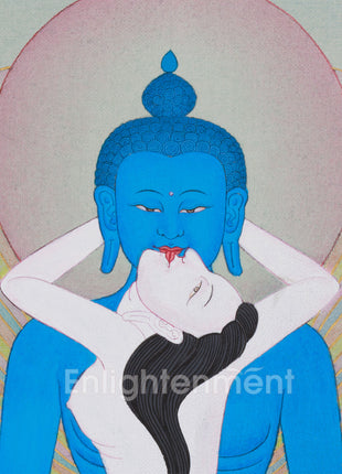 Adi Buddha Samantabhadra with Consort | The Divine Union in Yab Yum