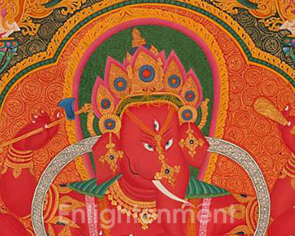 Master Quality Ganesh Thangka Painting | Newari Art | Ganpati Decoration