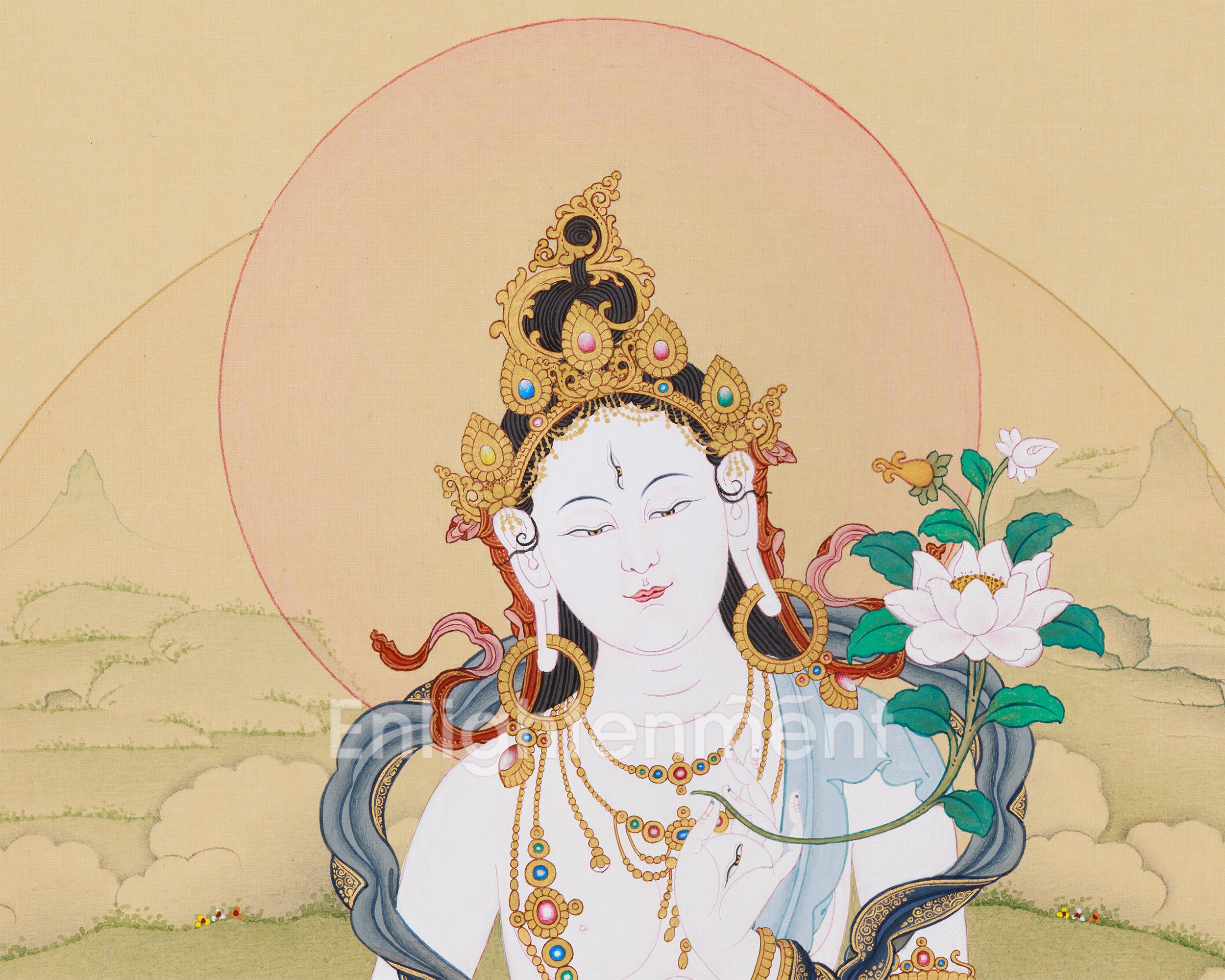 Meditation Goddess White Tara | The Enlightened Healer Who Grants Long Life