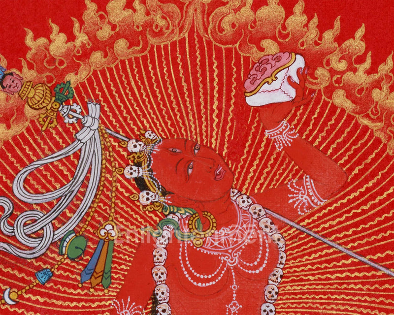 Tantric Goddess Vajrayogini Thangka | The Divine Powerful Red Yogini