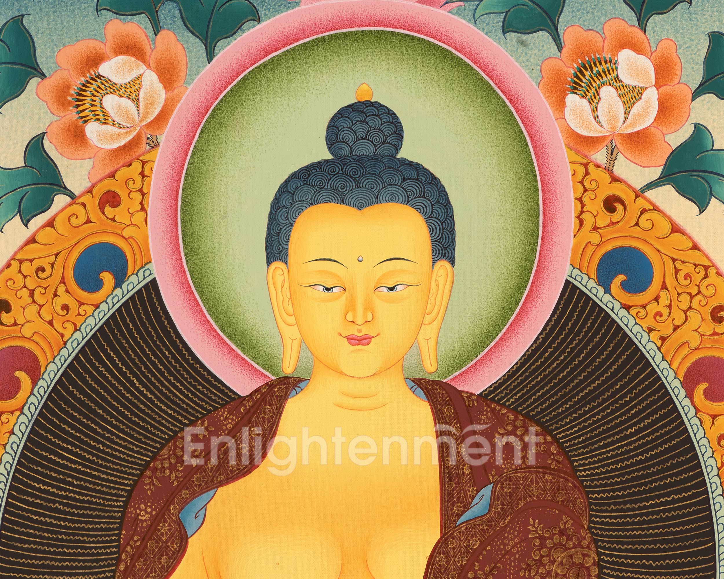 Traditional Shakyamuni Buddha |  Buddhist Thangka Painting